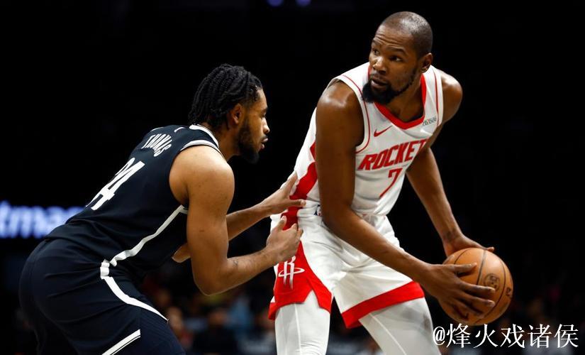 杜兰特22+11阿门砍23分 火箭大胜篮网豪取四连胜